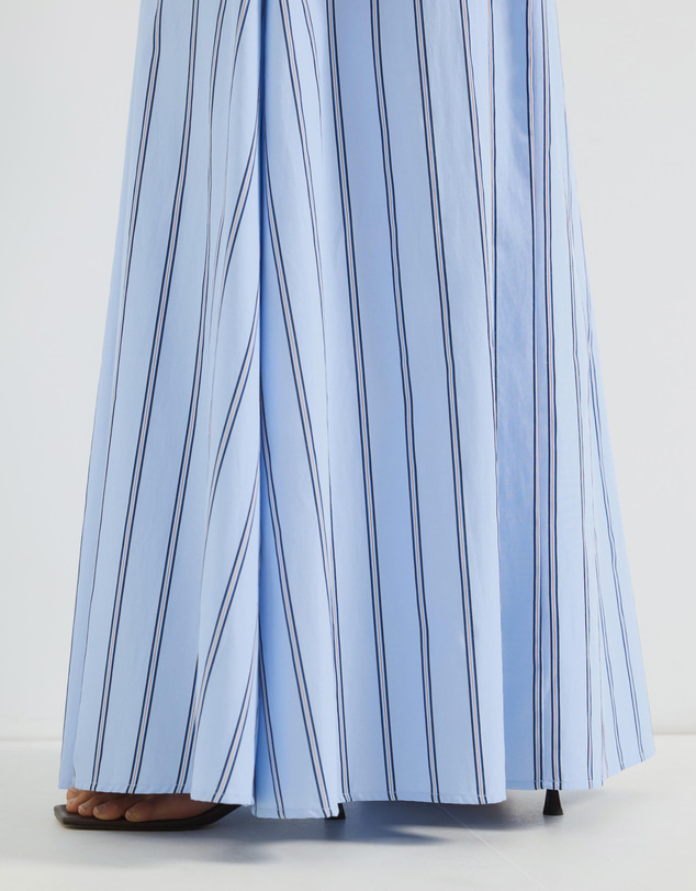 Atmos&Here - Carrie Cotton Pinstripe Maxi Skirt