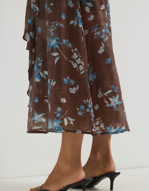 Atmos&Here - Kiki Floral Georgette Maxi Skirt