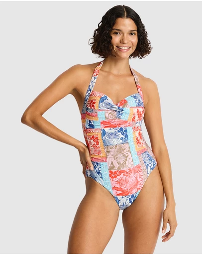 Sea Level Australia - Coco Island Twist Front Halter Multifit One Piece