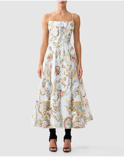 Corset Dress With Long Flared Skirt by Camilla Online | THE ICONIC |  Australia