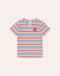 Huxbaby - Tutti Frutti Stripe Rib Tee - Babies-Kids