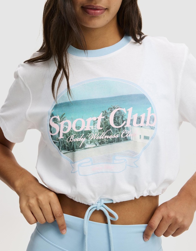 Cotton On Body Active - Active Graphic Tie Up Tee