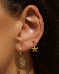Arms Of Eve - Neptune Gold Earrings