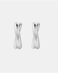 Ania Haie - Ania Haie Silver Cross Duo Huggies