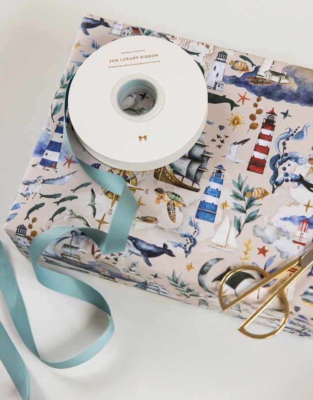 Bespoke Letterpress - Cotton Ribbon - Juniper - 30 Meters