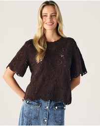 MOS The Label - Anouk Crochet Top