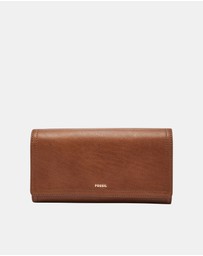 Fossil - Logan Brown RFID Flap Clutch