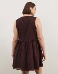 Atmos&Here Curvy - Dalia Cotton Voile Mini Dress
