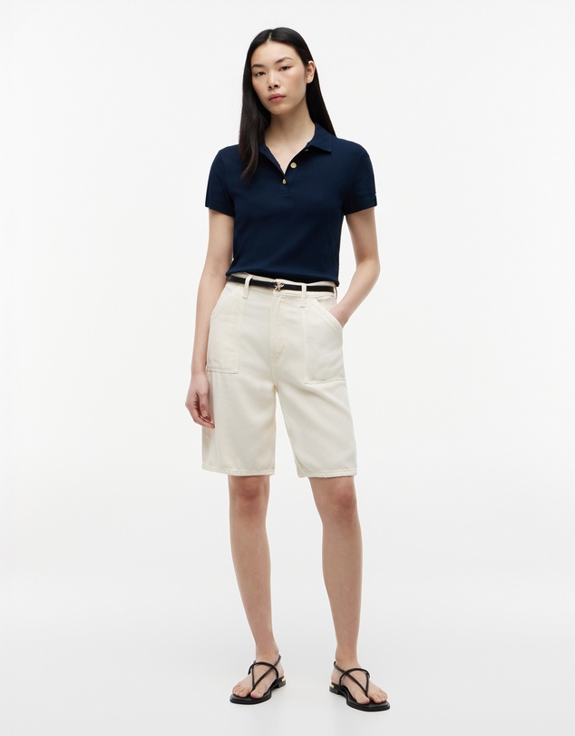 Tommy Hilfiger - Slim Fit Gold-Tone Button Polo Shirt