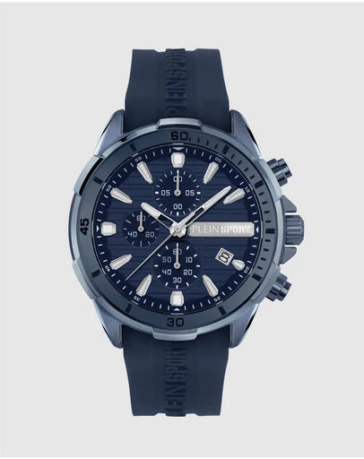 Plein Sport - Plein Impact 46mm Blue dial with Blue Silicone strap