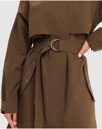 The Upside - James Hooded Trench Coat