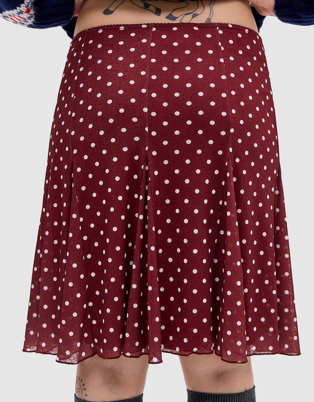 BDG By Urban Outfitters - BDG Joni Spot Godet Midi Skirt