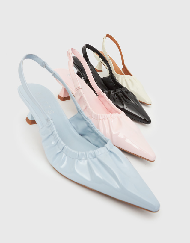 Betts - Divine Ruched Slingback Pumps