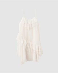M.N.G - Lace Ruffle Dress