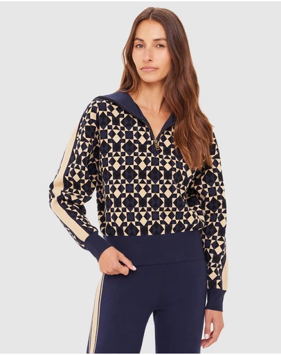 The Upside - Cosmo Kairo Half Zip Knit Jumper
