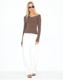 Dazie - Kaya Off Shoulder Long Sleeve Top