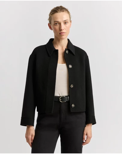 Toorallie - Button Front Wool Jacket