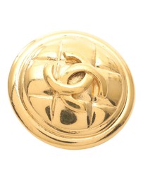 Pre-Loved by Azura Reborn - Pre-Loved CC Gold Plated Round Clip On Earrings