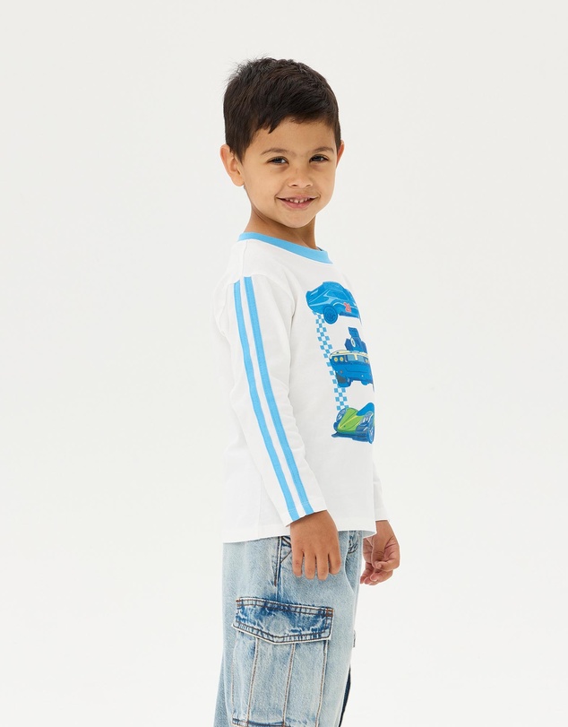 Rock Your Kid - Hot Wheels Long Sleeve Tee - Kids-Teens