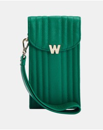 Wolf - Wolf Mimi Phone Case with Wristlet & Lanyard Green