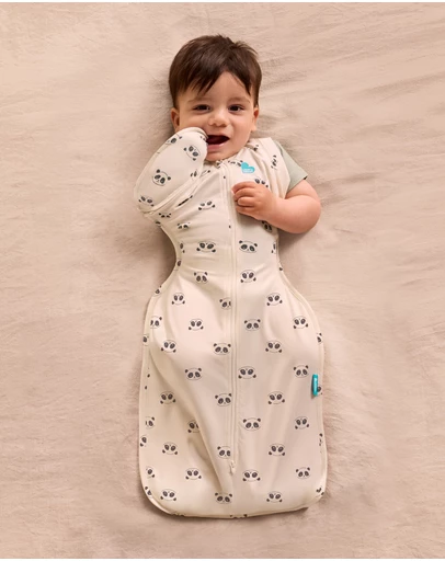 Love to Dream - Swaddle Up™ Transition Bag 1.0 TOG Stretch Cotton Sleepy Panda Cream