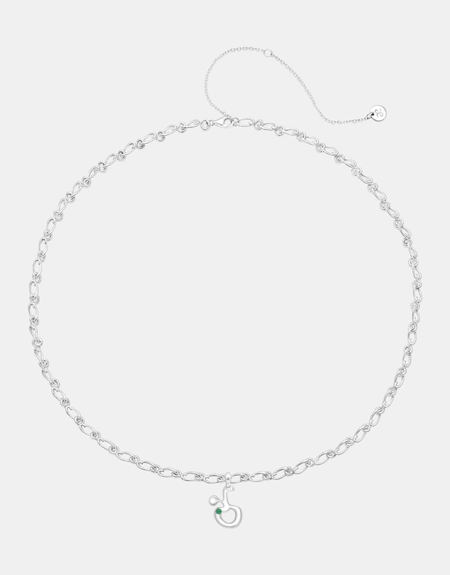 Graedance - Taurus Chrysoprase Pendant on Eclipse Necklace