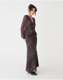 Forcast - Sonia Snake Maxi Skirt