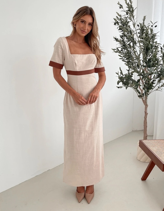 Esther & Co - Adrianne Dress - Cream Print