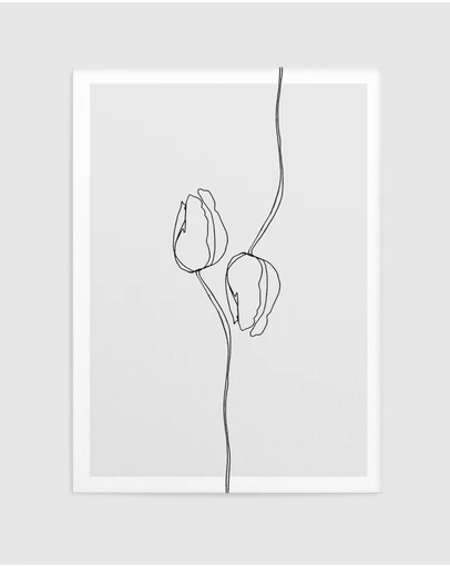 Olive et Oriel - Tulip Illustration I Art Print
