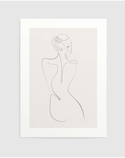 Olive et Oriel - Line Figure I Art Print