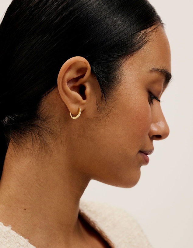 Ted Baker - Heplie Crystal Hoop Earrings (14mm)