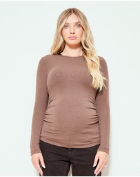 Soon Maternity - Base Soft Rib Feeding Top