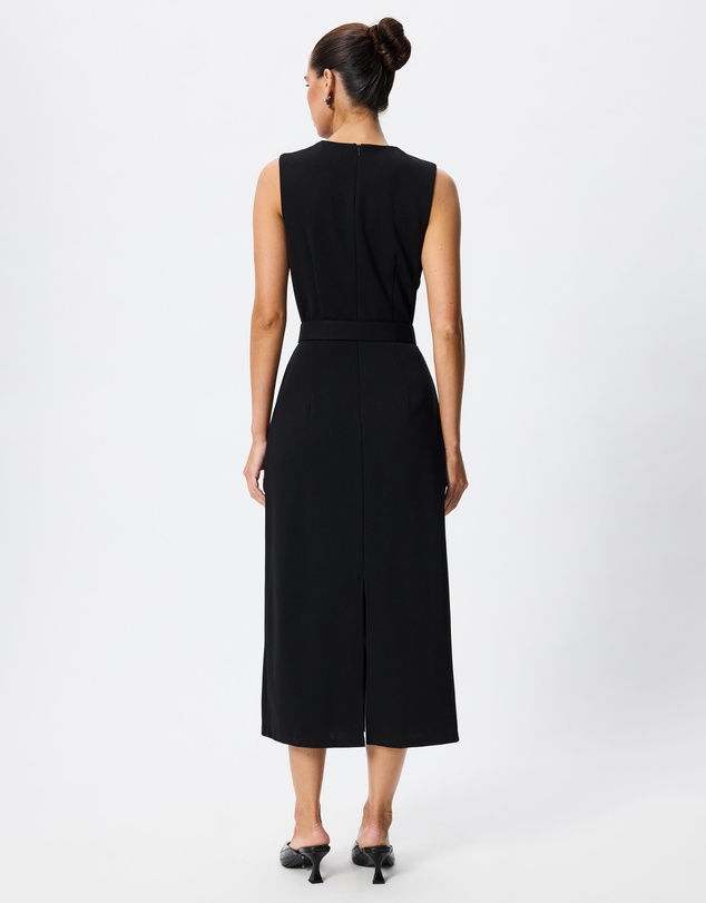 Tussah - Clara Crew Neck Belted Midi Dress
