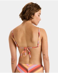 Roxy - Womens Sunset Stripe Tiki Tri Bikini Top