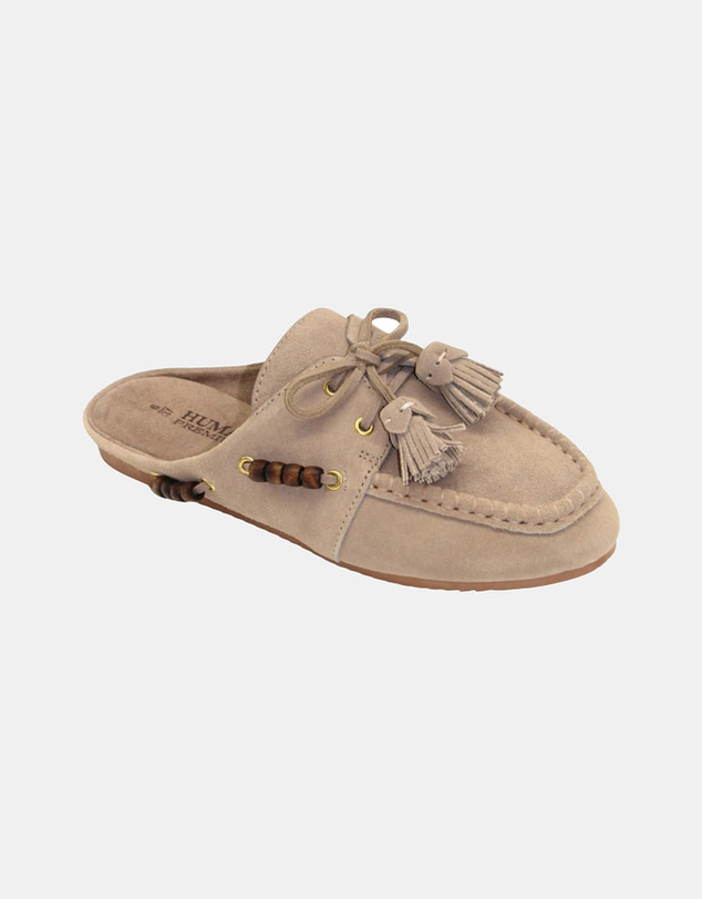Human - Women's Kora Mule Sandal Natural Suede