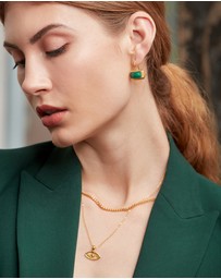 Ottoman Hands - Noa Emerald Drop Earrings