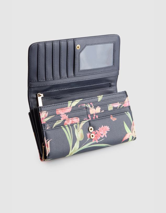 Laura Jones - Floral Large Clutch Wallet