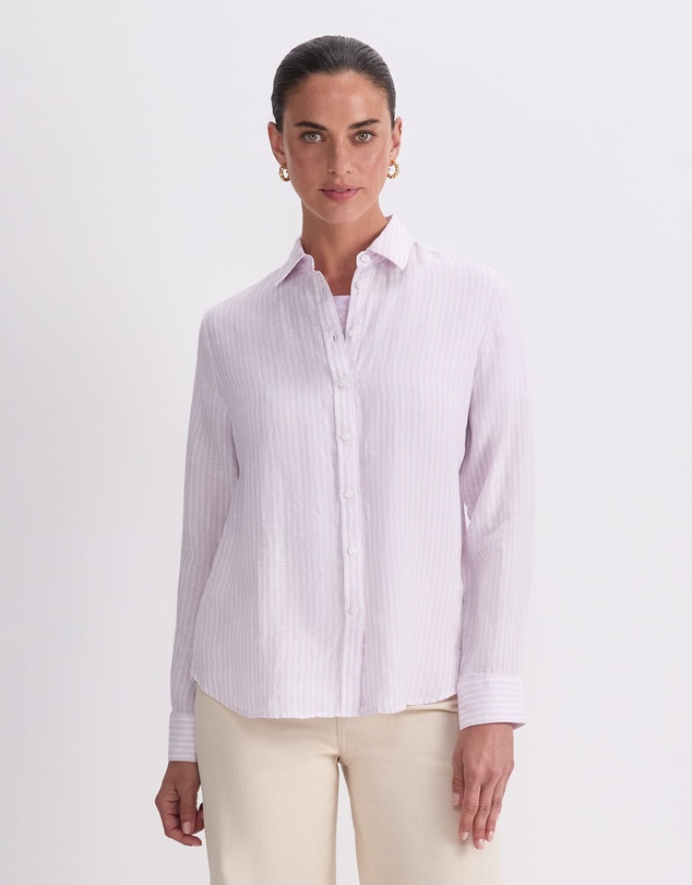 Sportscraft - Dahlia Stripe Linen Shirt