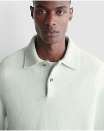 COS - Brushed-Wool Polo Shirt