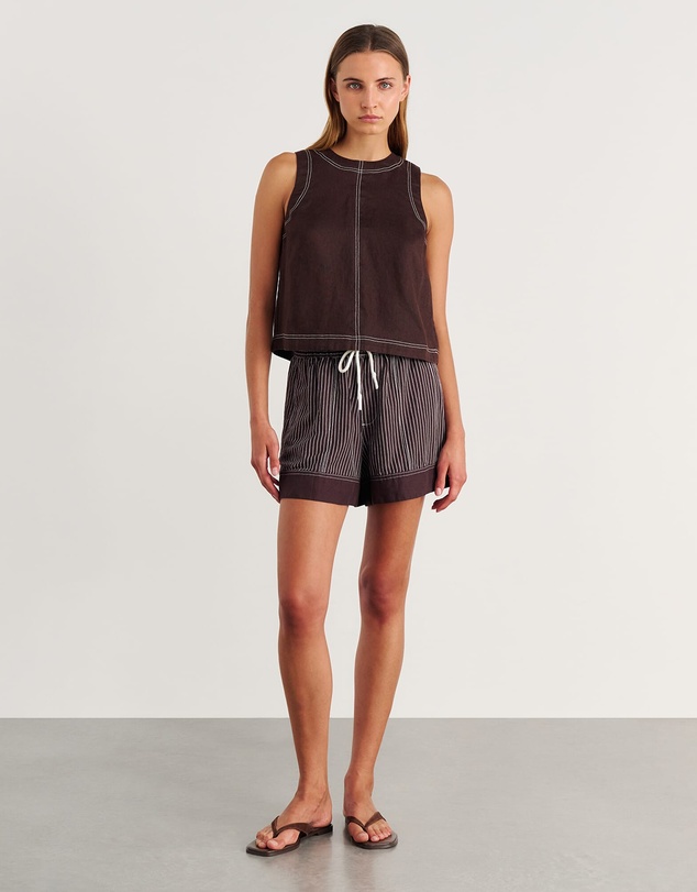 Jag - Ann Linen Open Back Top
