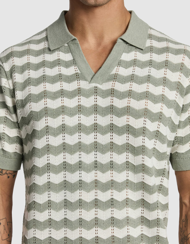 yd. - Vance Knitted Polo Shirt