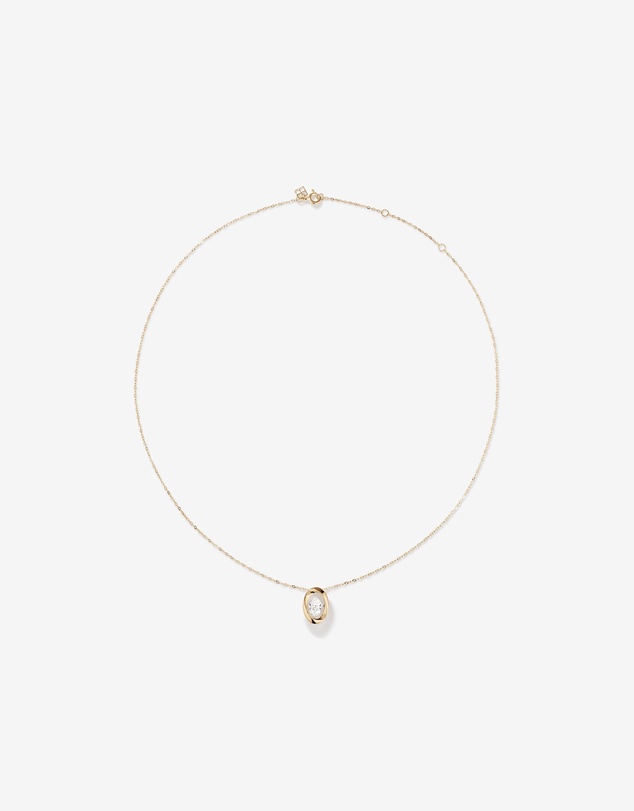 Michael Hill - Lume Lab Oval Pendant with 0.50 Carat TW of Laboratory-Grown Diamond in 10kt White Gold