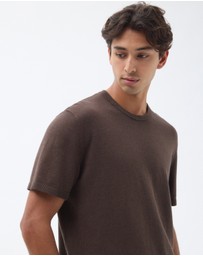 AERE - Cotton Cashmere Knit T-Shirt