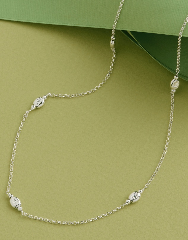 Najo - Volare Silver Necklace (45cm+ext)