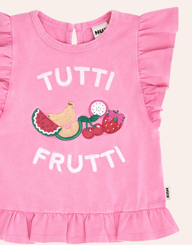 Huxbaby - Tutti Frutti Frill Peplum Tee - Babies-Kids