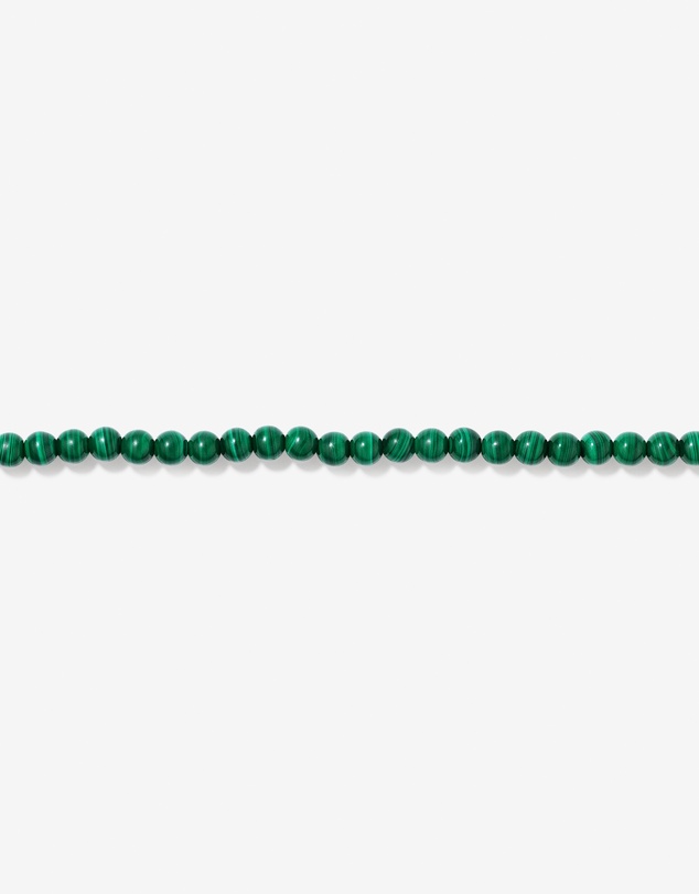 Michael Hill - 21cm Malachite Bead Bracelet in Sterling Silver