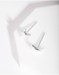Lovisa - Sterling Silver Celestial Mismatch Stud Earrings