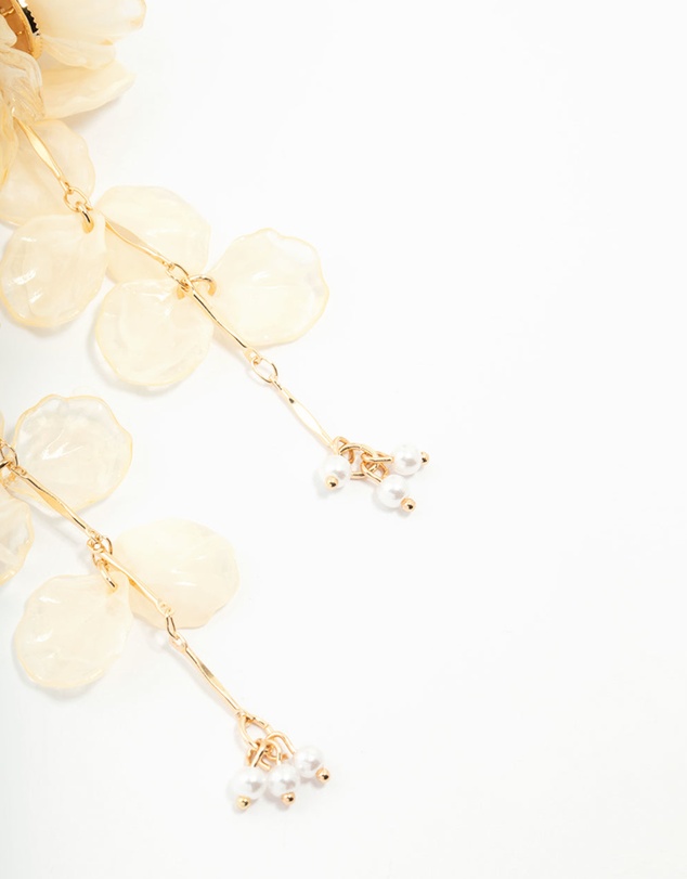 Lovisa - Acrylic Flower Large Drop Earrings