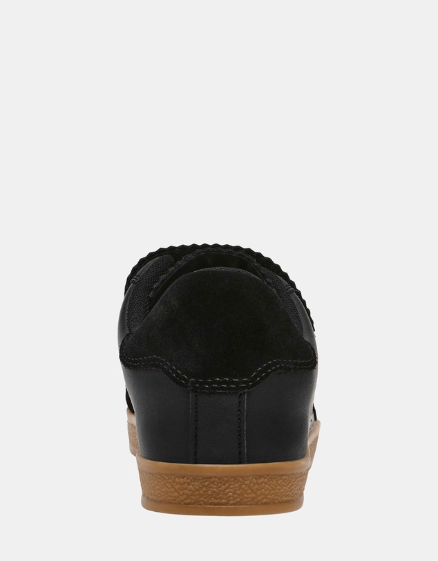 Steve Madden - Daybreak Black Leather Sneakers