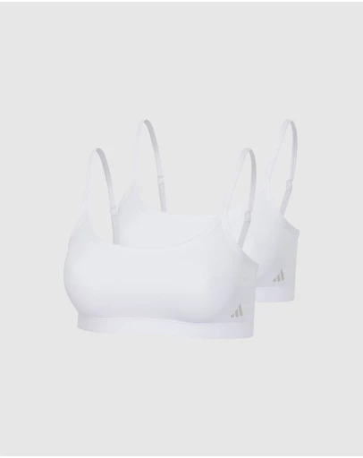 adidas Sportswear - 2 Pack Active Modal Comfort Wirefree Bralette With Cotton